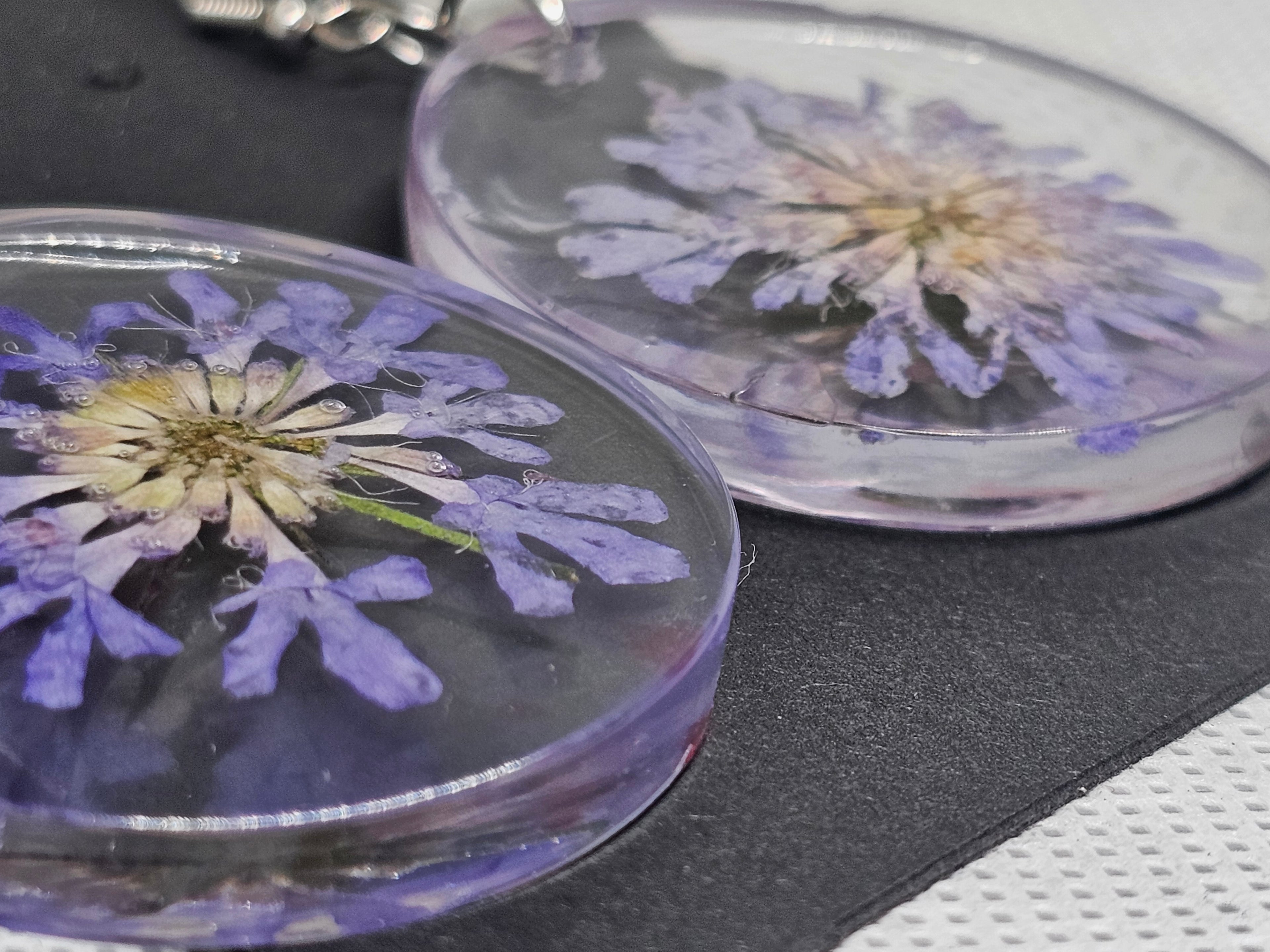 EPOXY NAUŠNICE - OKRUGLI CVIJET