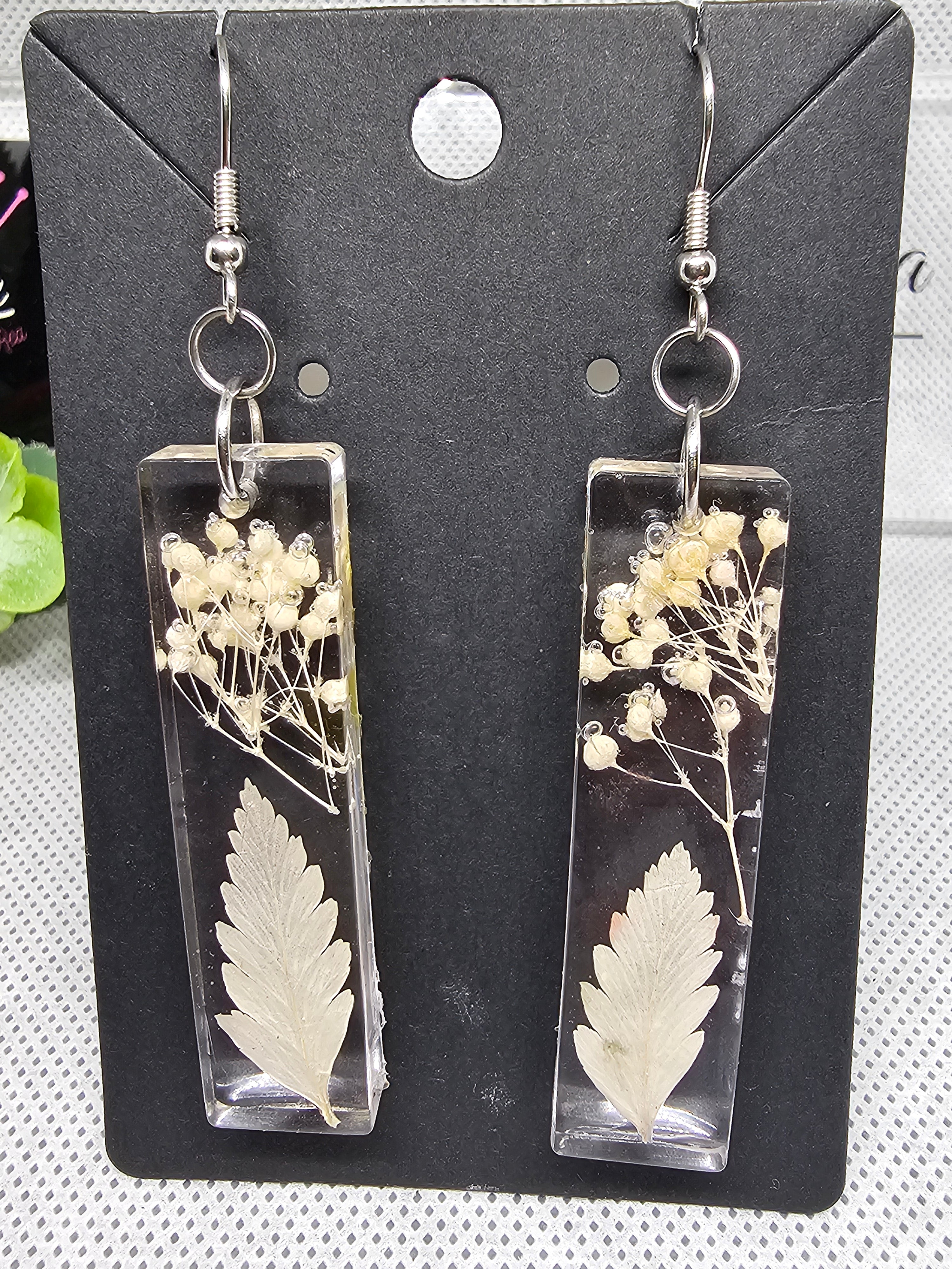 Epoxy earrings - suho bilje