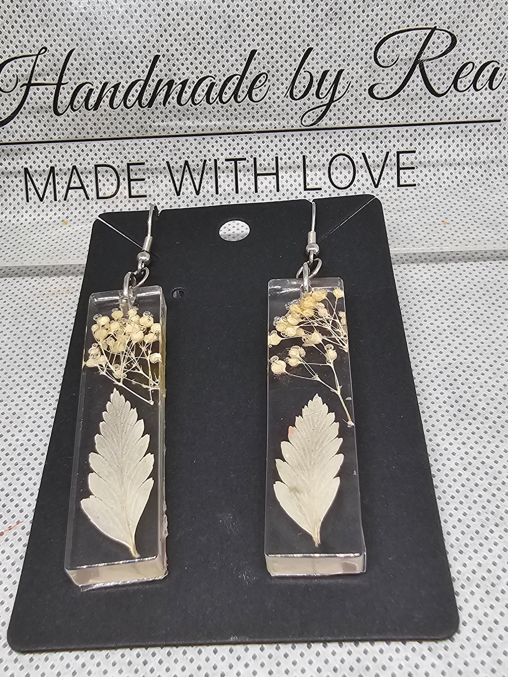 Epoxy earrings - suho bilje