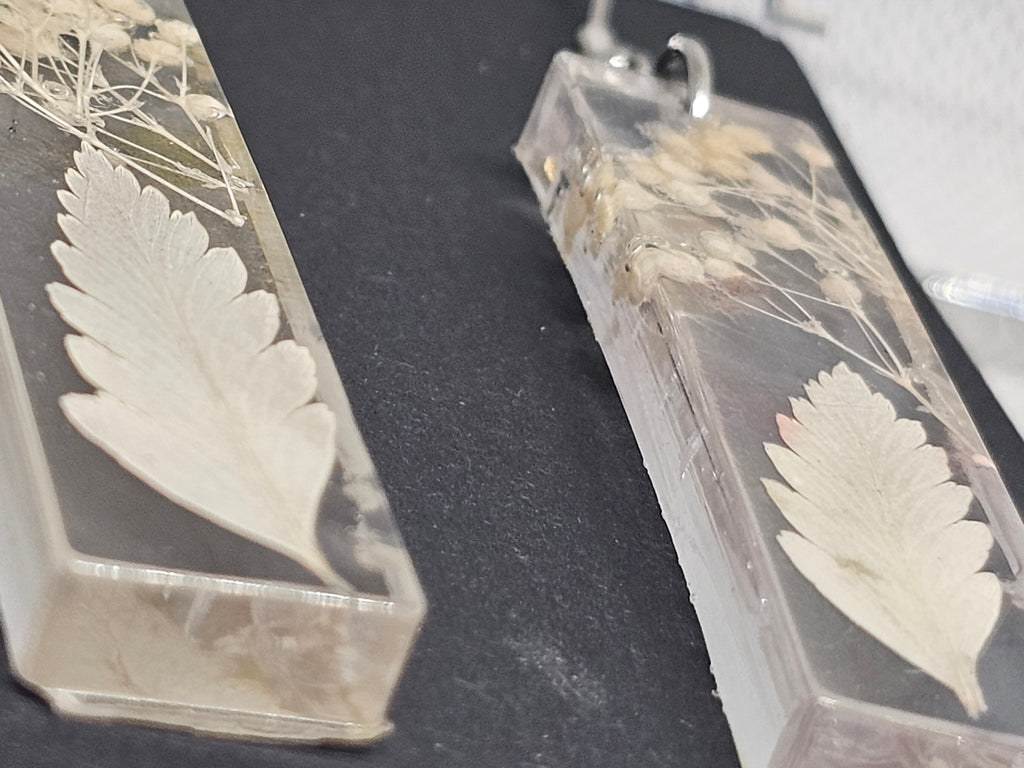 Epoxy earrings - suho bilje