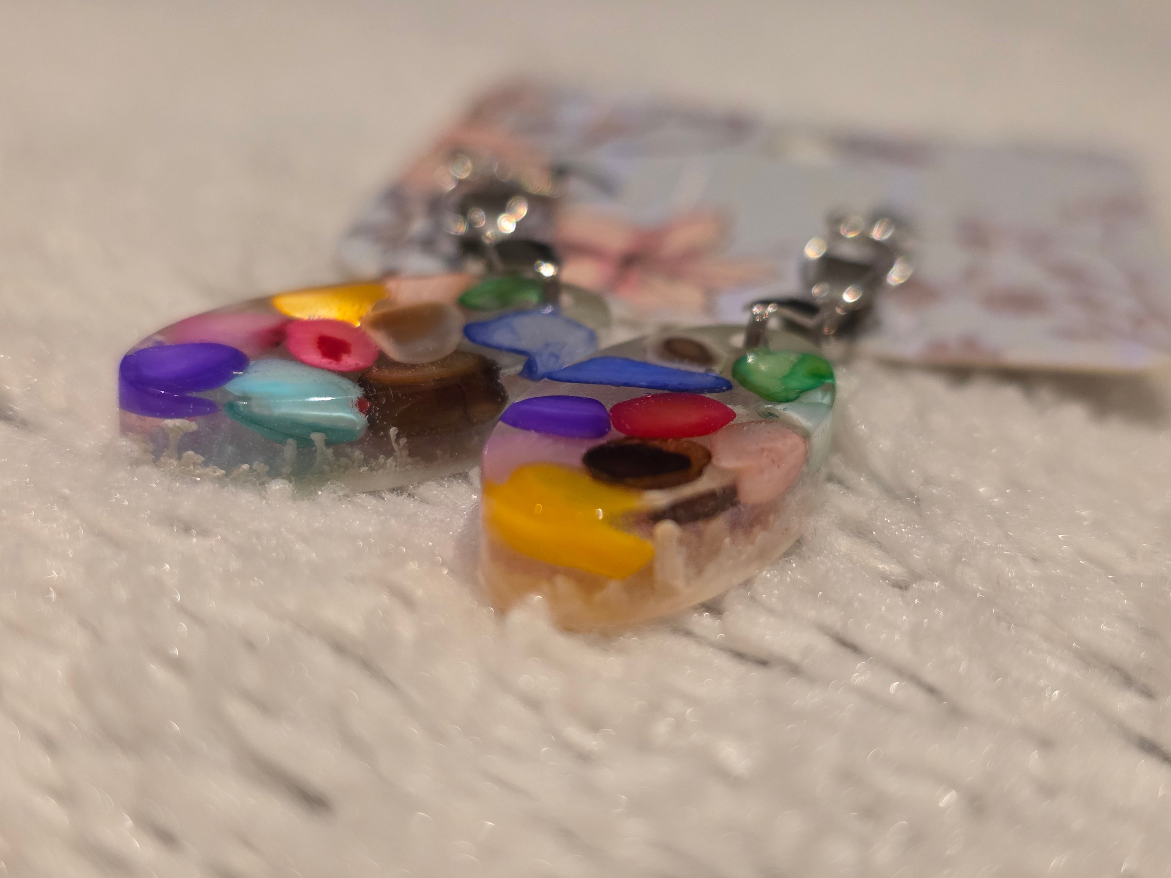 Colorful Resin Earrings – Playful Handmade Jewelry