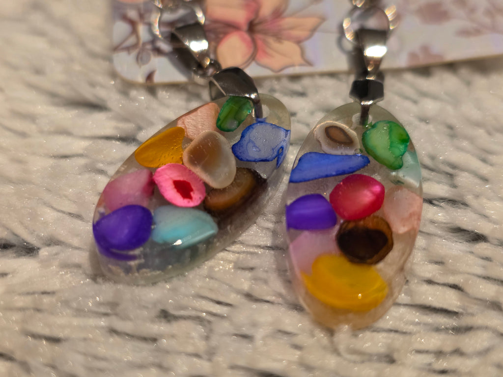 Colorful Resin Earrings – Playful Handmade Jewelry