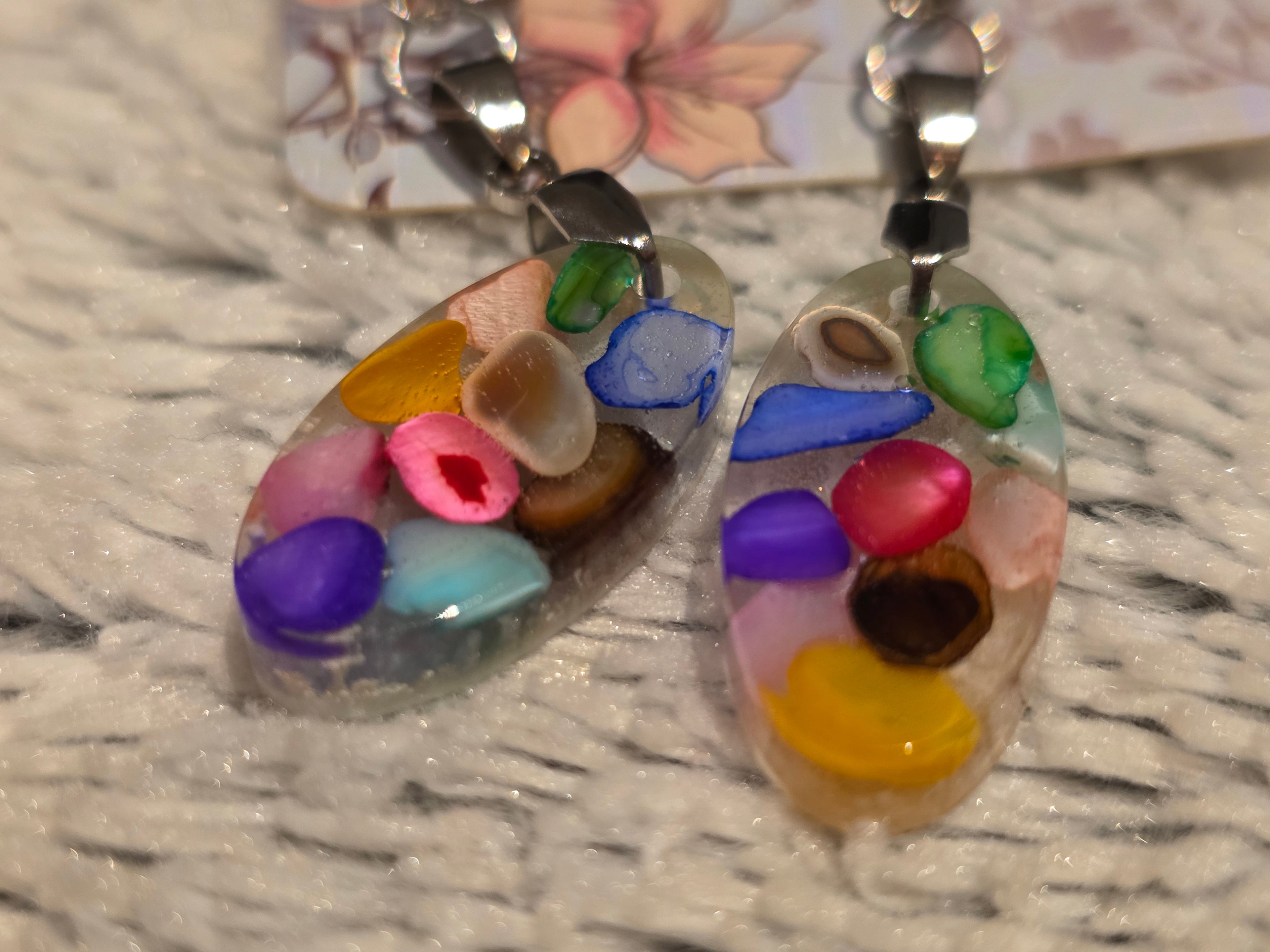 Colorful Resin Earrings – Playful Handmade Jewelry